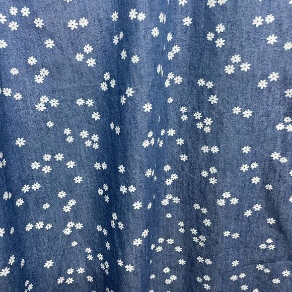 Cato Daisy Print Wide Leg Cropped Denim Pants 22/24W - Picture 5 of 7